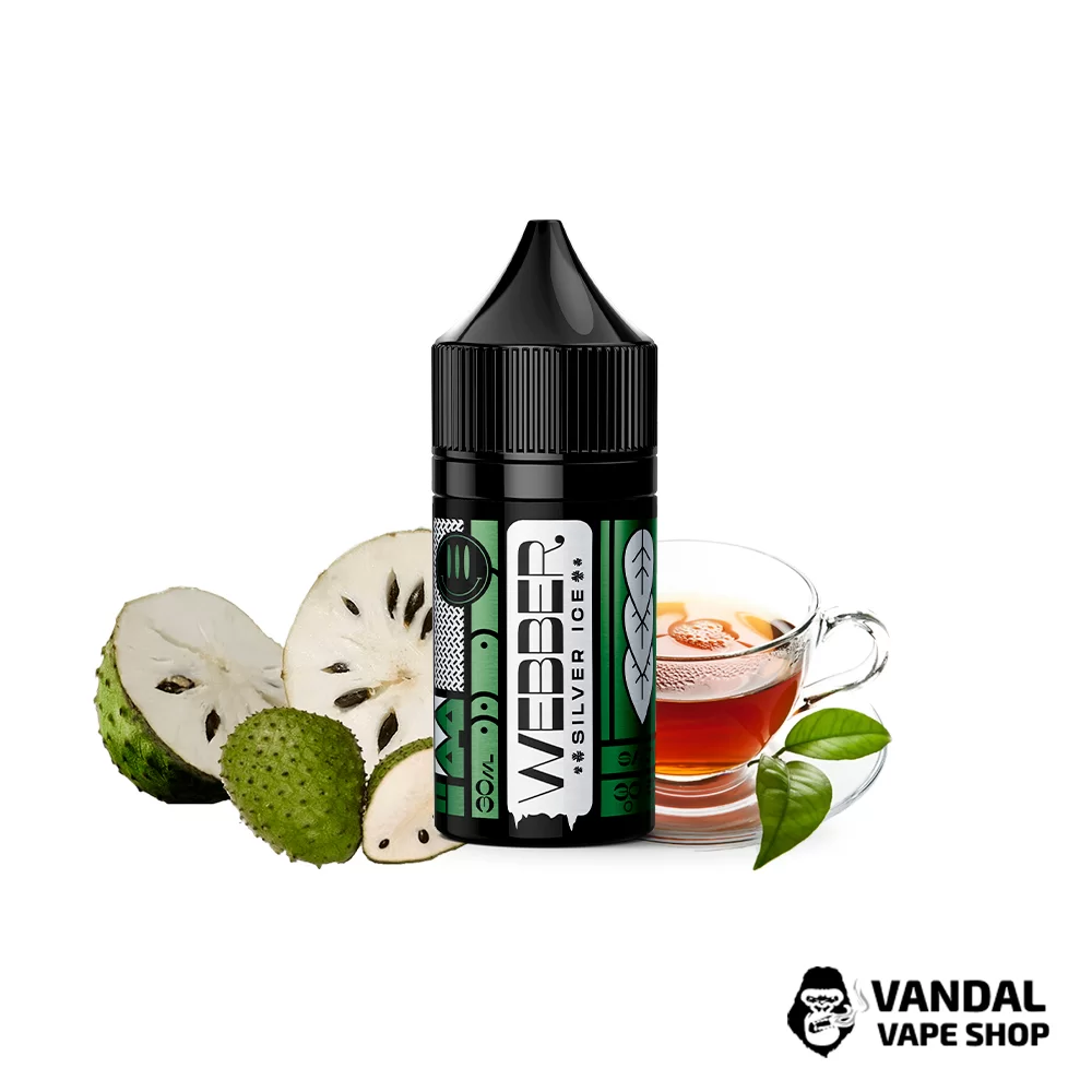 РІДИНА  Webber SILVER ICE  - Soutsop tea 30 мл 50 мг - зі смаком зеленого чаю