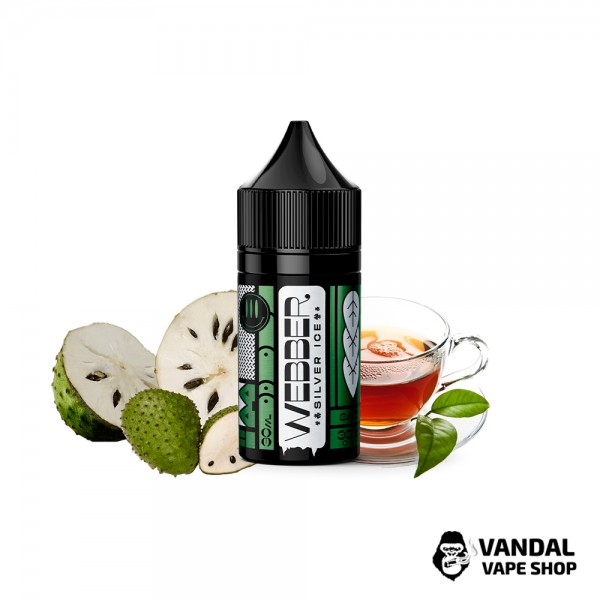 РІДИНА  Webber SILVER ICE  - Soutsop tea 30 мл 30 мг - зі смаком зеленого чаю