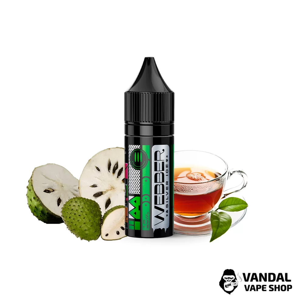 ЖИДКОСТЬ Webber SILVER ICE - Soursop tea 15 мл 50 мг - со вкусом зеленого чая