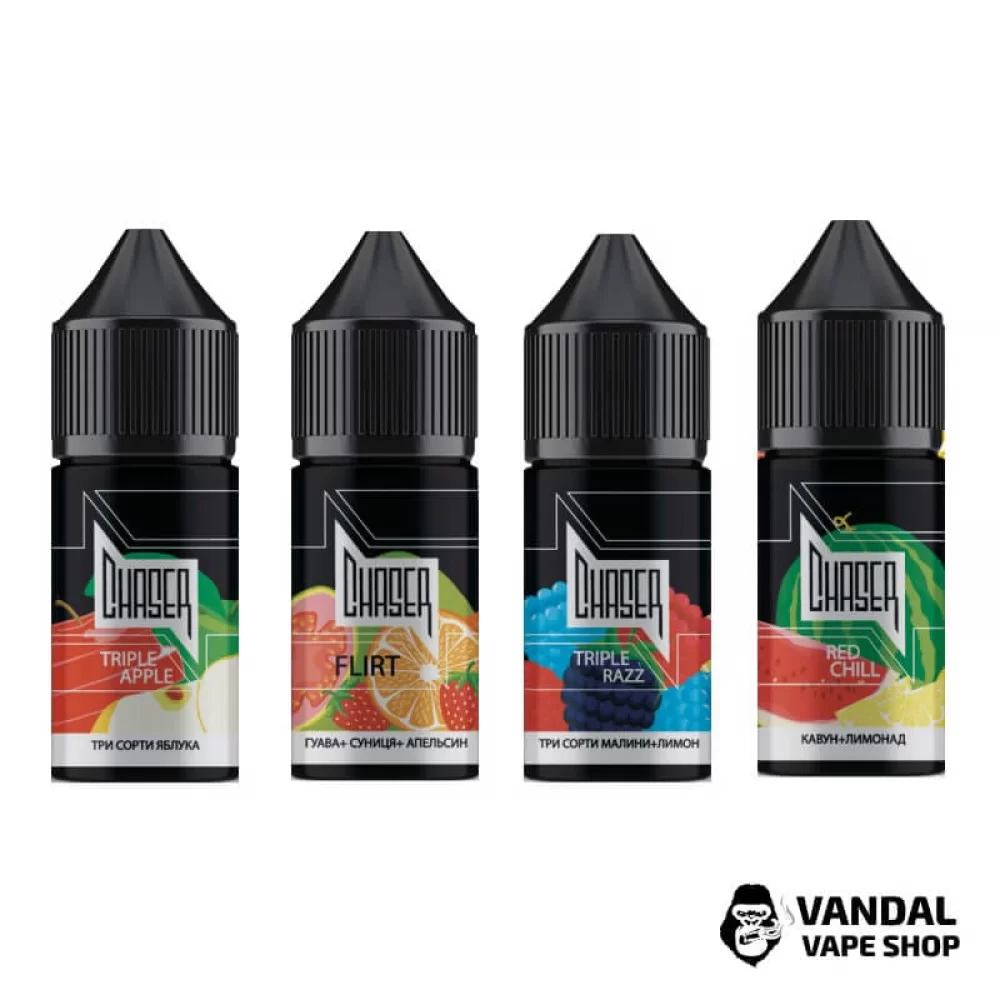 ЖИДКОСТЬ Chaser Salt 30 мл НА СОЛЕВОМ НИКОТИНЕ  ЖИДКОСТЬ Chaser Salt 30 мл НА СОЛЕВОМ НИКОТИНЕ