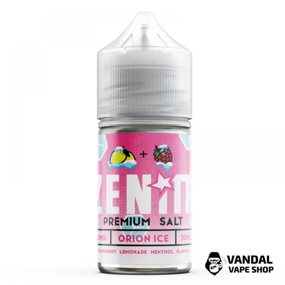 Премиальная солевая жидкость Zenith Salt Orion Ice 30 мл, 50 мг со вкусом лимонада с малиной и холодком