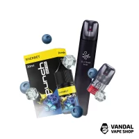 Набор S 2.0: Rf 350 Black + Картридж ELF BAR RF350 + Punch Sherbet 30 мл 65 мг + Стикерпак