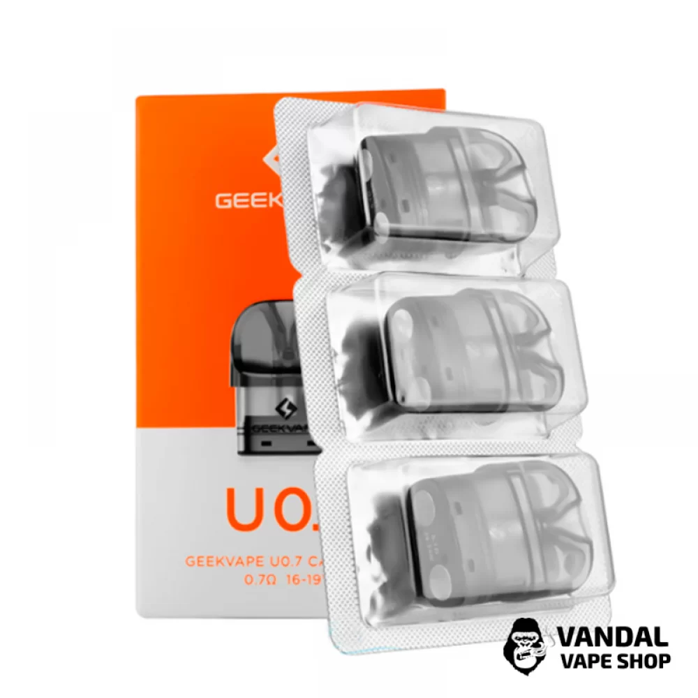 Змінний картридж GeekVape U із вбудованим випаровувачем 0.7 Ом Змінний картридж GeekVape U із вбудованим випаровувачем 0.7 Ом