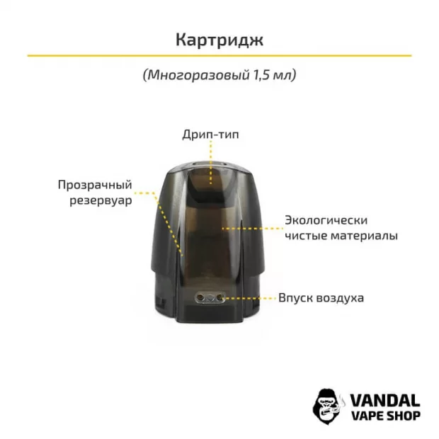Змінний керамічний картридж Justfog на 1.6 Ом для Minifit та Minifit MAX