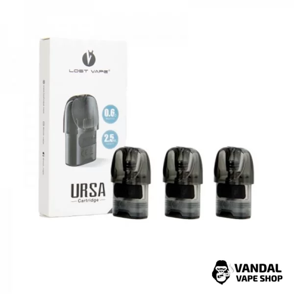 Сменный картридж Lost Vape Ursa Nano объемом 2.5 мл и сопротивлением 0.6 Ом
