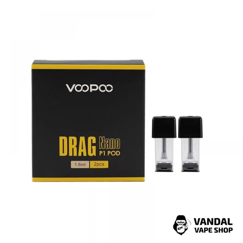 Сменный картридж Voopoo Drag Nano Pod Cartridge (Original) P1 на 1.5 Ом 1.6 мл,