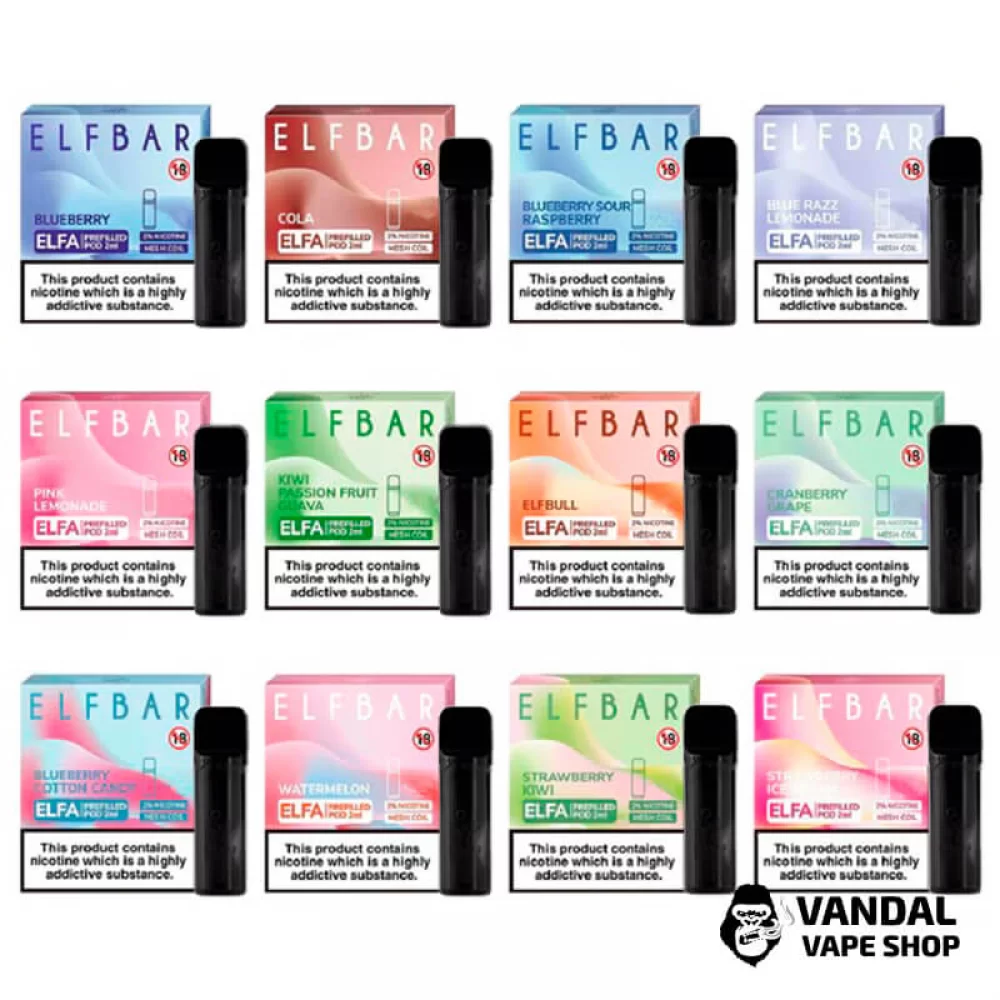 Заправленные картриджи для Elf Bar ELFA 4 мл