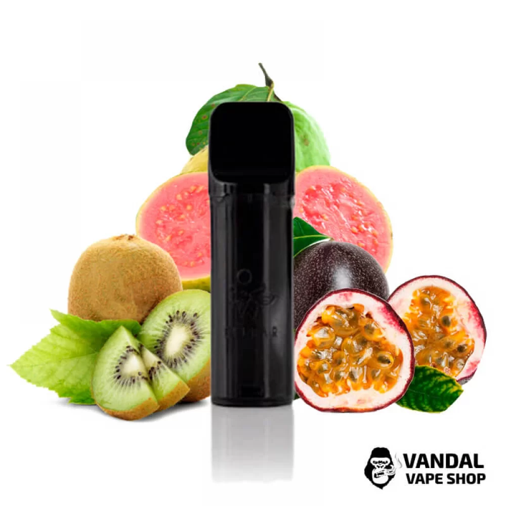 Заправлений картридж для ELF BAR ELFA 4 мл зі смаком ківі, маракуйї та гуави Заправлений картридж для ELF BAR ELFA 4 мл зі смаком ківі, маракуйї та гуави