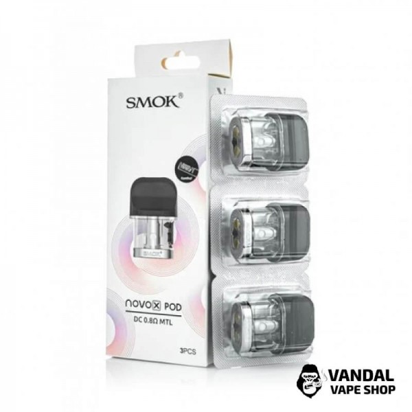 Сменный картридж Smok Novo X DC 0.8 ohm MTL Pod прозрачный