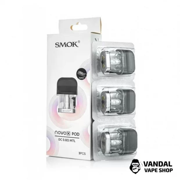 Сменный картридж Smok Novo X DC 0.8 ohm MTL Pod прозрачный