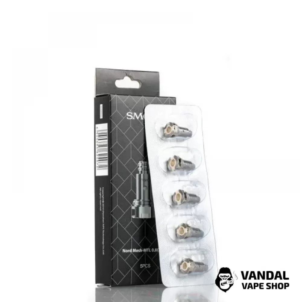 Змінний випаровувач Smok Nord/Nord 2 DC MTL 0.8 Ом Змінний випаровувач Smok Nord/Nord 2 DC MTL 0.8 Ом