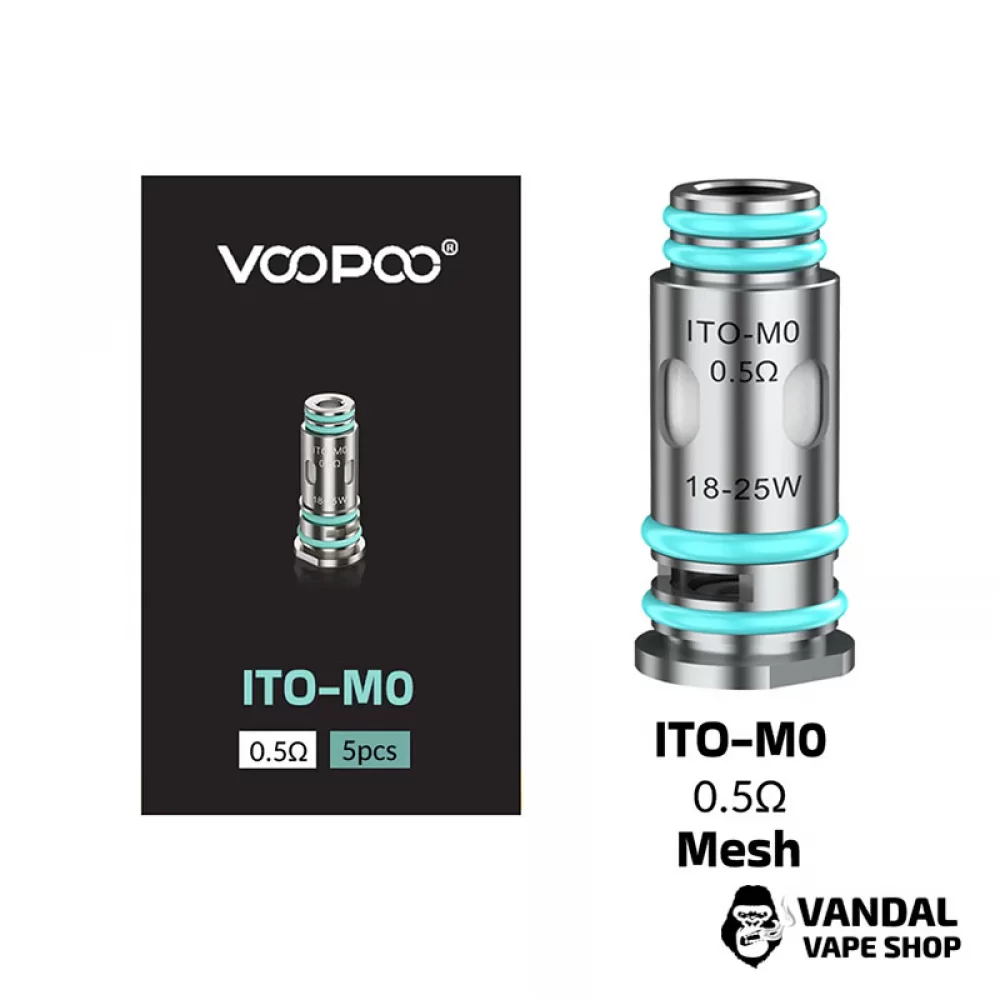 Оригінальний змінний випаровувач Voopoo ITO-М0 0.5 Ом Оригінальний змінний випаровувач Voopoo ITO-М0 0.5 Ом