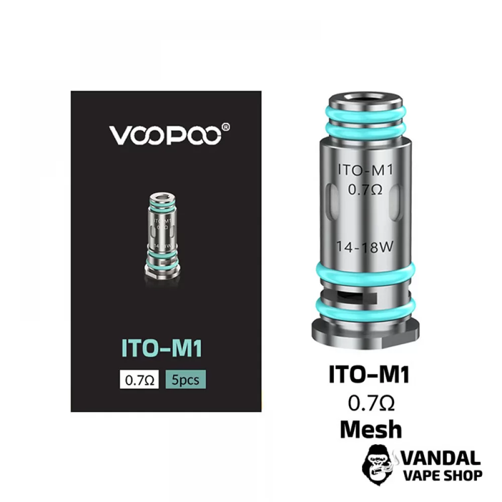 Оригінальний змінний випаровувач Voopoo ITO-М1 0.7 Ом