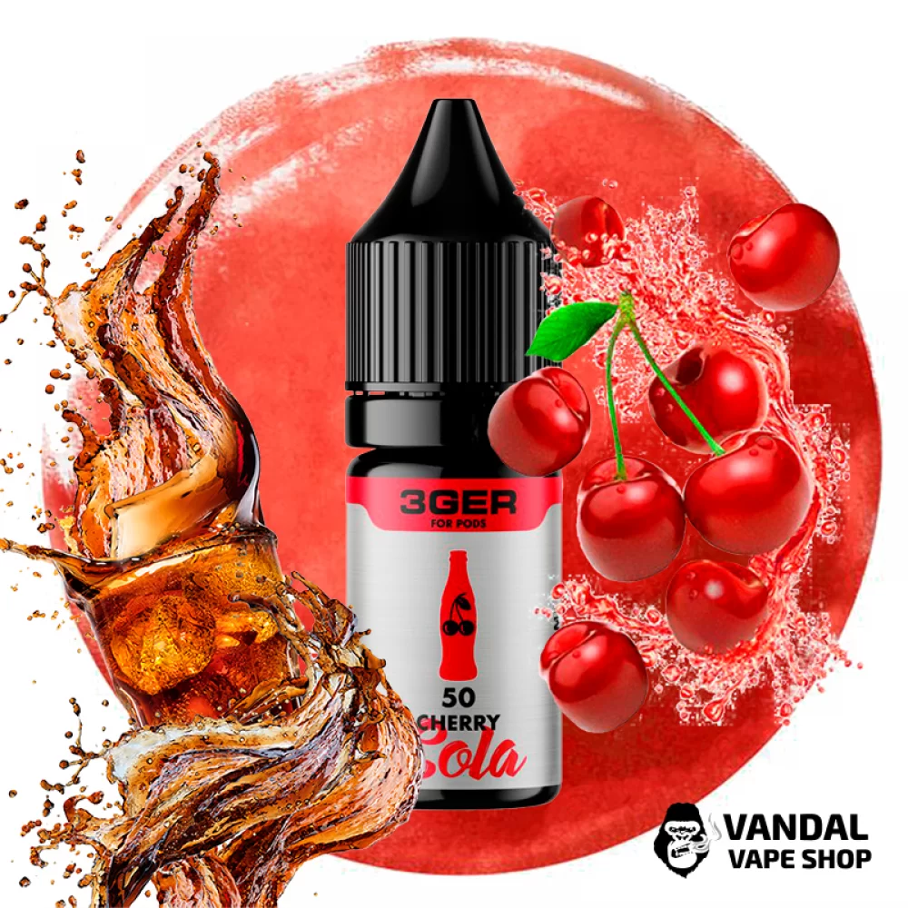 ЖИДКОСТЬ 3Ger Salt 10 мл НА СОЛЕВОМ НИКОТИНЕ 50 мг со вкусом вишневой колы ЖИДКОСТЬ 3Ger Salt 10 мл НА СОЛЕВОМ НИКОТИНЕ 50 мг со вкусом вишневой колы