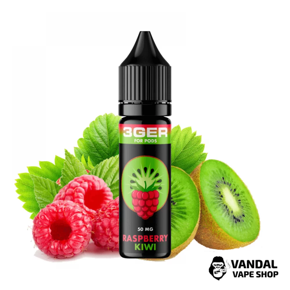 ЖИДКОСТЬ 3Ger Salt - Raspberry Kiwi 15 мл 50 мг НА СОЛЕВОМ НИКОТИНЕ СО ВКУСОМ малины и киви ЖИДКОСТЬ 3Ger Salt - Raspberry Kiwi 15 мл 50 мг НА СОЛЕВОМ НИКОТИНЕ СО ВКУСОМ малины и киви