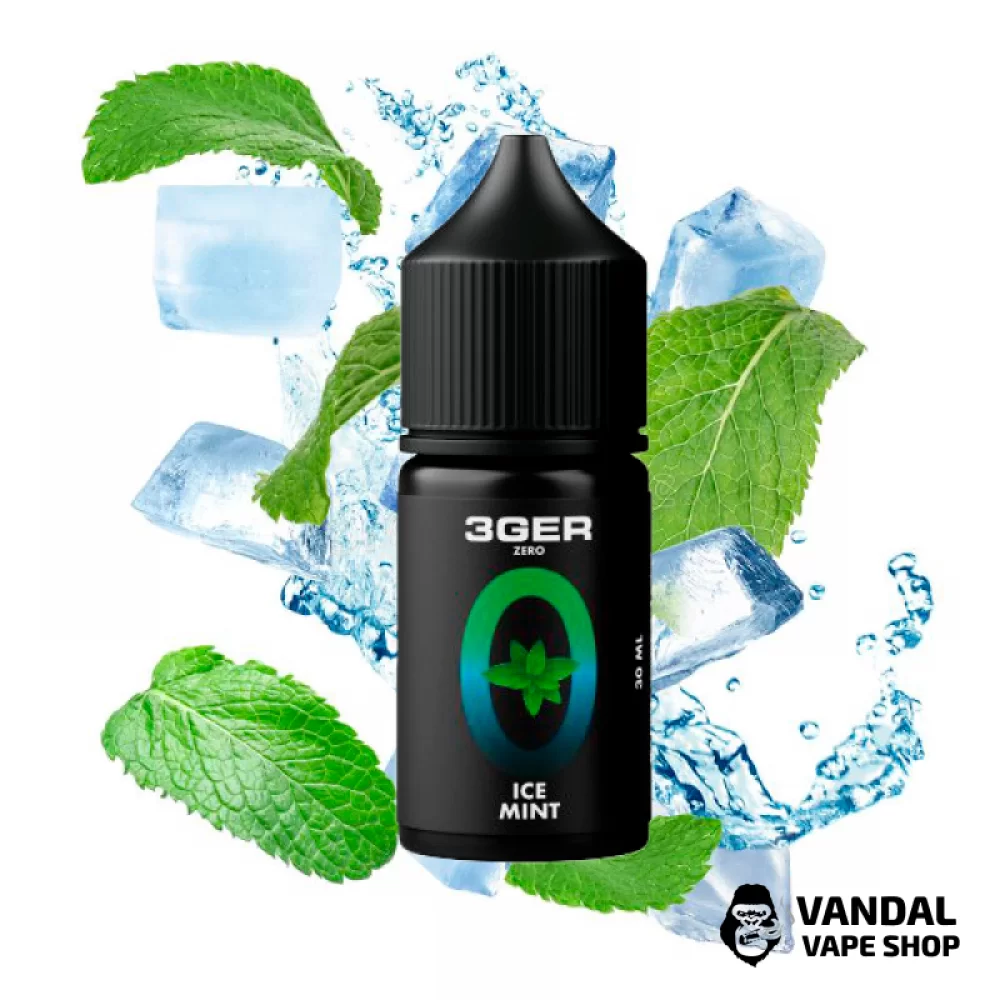 ЖИДКОСТЬ 3Ger Zero 30 мл, 0 мг со вкусом мяты со льдом