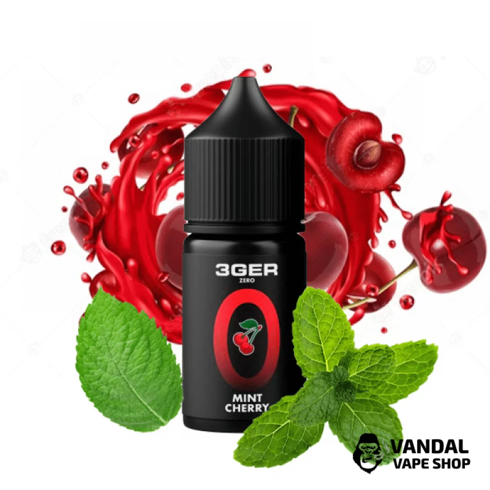 ЖИДКОСТЬ 3Ger Zero 30 мл, 0 мг со вкусом мяты с вишней
