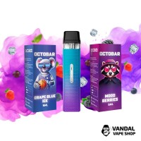 Набор M: Vaporesso XROS Mini Grape Purple + 2 х OctoBar NFT 10 мл 50 мг (Mood Berries + Grape Blue Ice)