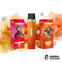 Набор M: Vaporesso XROS Mini Orange Red + 2 х OctoBar NFT 10 мл 50 мг (Strawberry Ice + Passion Guava)