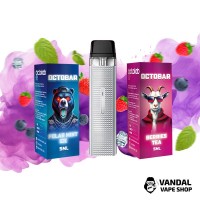 Набор M: Vaporesso XROS Mini Silver + 2 х OctoBar NFT 10 мл 50 мг (Berries Tea + Polar Mint Ice)