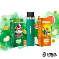 Набір M: Vaporesso XROS Mini Forest Green + 2 х OctoBar NFT 10 мл 50 мг (Apple Grape + Citrus Combo)