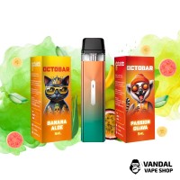 Набор M: Vaporesso XROS Mini Aurora + 2 х OctoBar NFT 10 мл 50 мг (Banana Aloe + Passion Guava)
