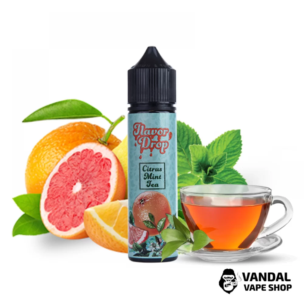 Рідина Flavor Drop 60 мл 3 мг на органічному нікотині зі смаком цитрусового чаю