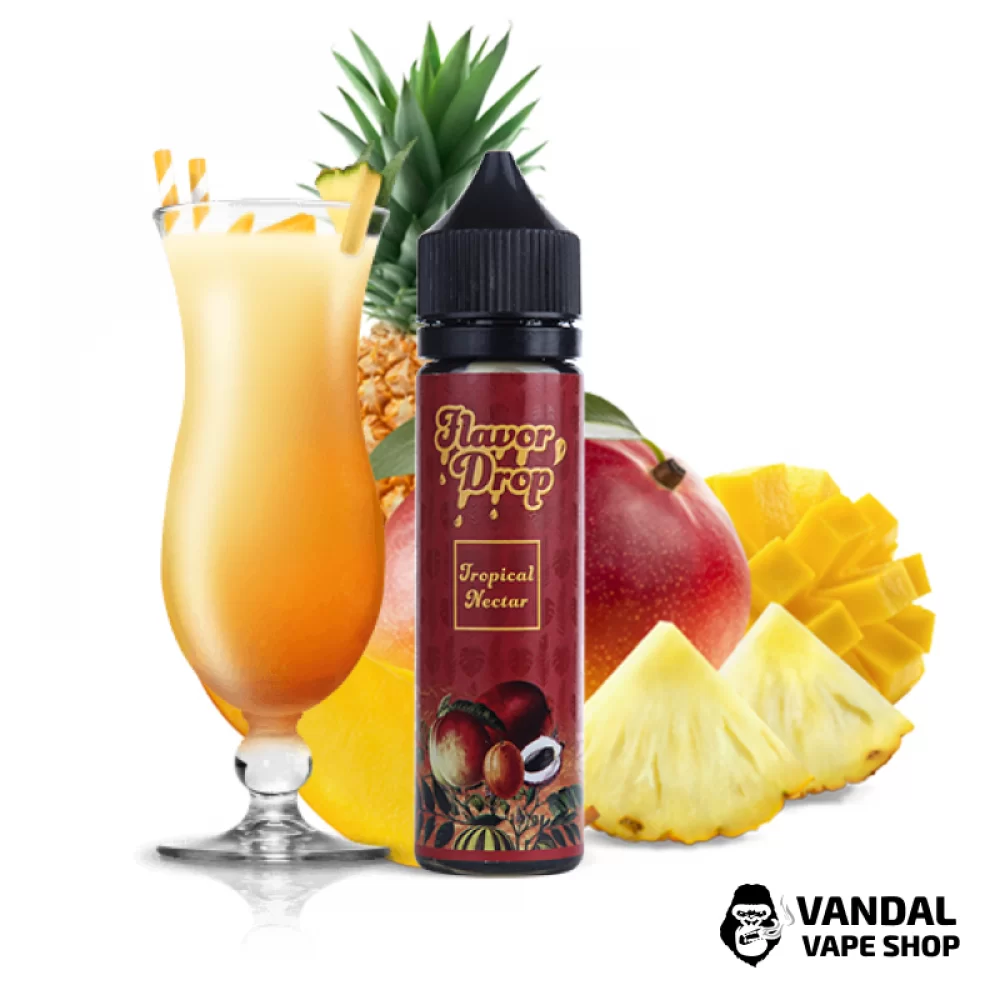 Рідина Flavor Drop 60 мл 3 мг на органічному нікотині зі смаком тропічного нектару 