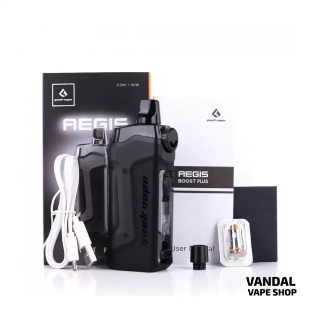 GeekVape Aegis Boost Plus Pod Kit 40W 3-in-1 (Original) в голубом цвете