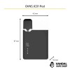 Стартовий набір OVNS JC01 Pod Kit в чорному кольорі
