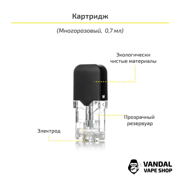 Стартовий набір OVNS JC01 Pod Kit в чорному кольорі