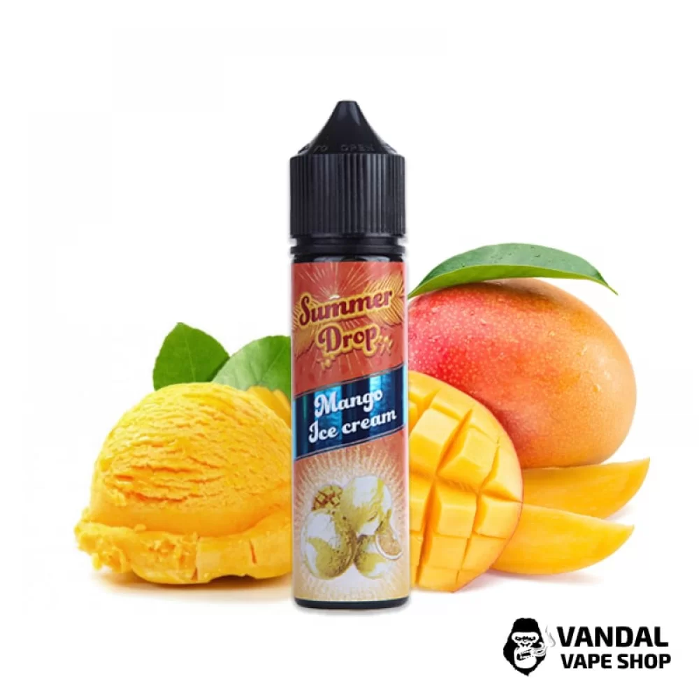 Жидкость Summer Drop 60 мл 3 мг НА ОРГАНИЧЕСКОМ НИКОТИНЕ со вкусом мангового мороженого