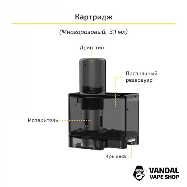 Стартовий набір Suorin Elite Pod Kit в червоному забарвленні