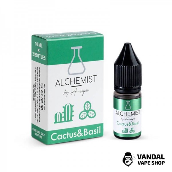 РІДИНА ALCHEMIST - Cactus 10 мл 50 мг НА СОЛЬОВОМУ НІКОТИНІ З СМАКОМ кактусу і базиліку