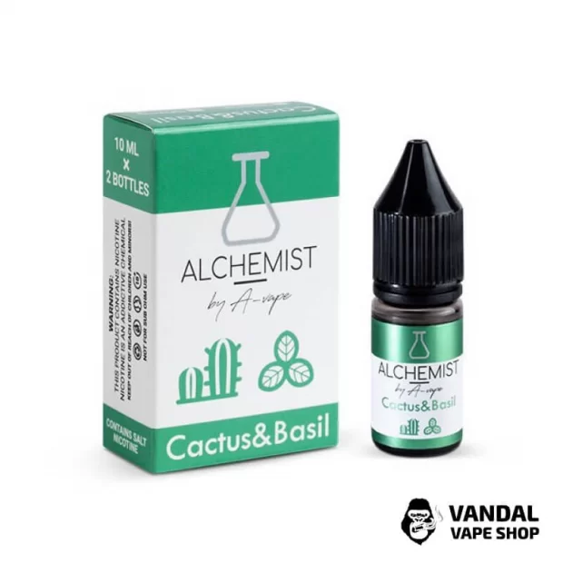 РІДИНА ALCHEMIST - Cactus 10 мл 50 мг НА СОЛЬОВОМУ НІКОТИНІ З СМАКОМ кактусу і базиліку