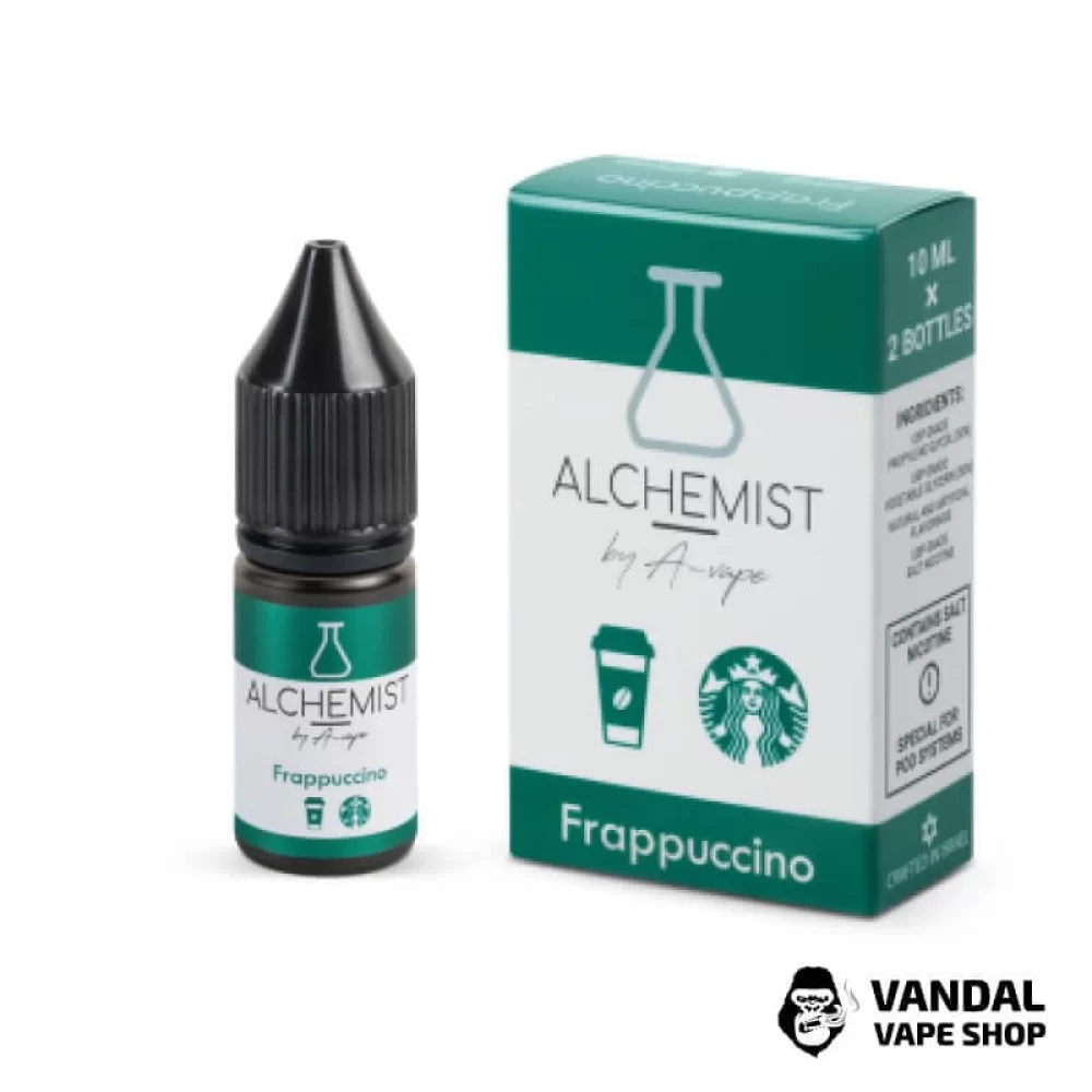 ЖИДКОСТЬ ALCHEMIST - Frappuccino 10 мл 50 мг НА СОЛЕВОМ НИКОТИНЕ СО ВКУСОМ напитка Фраппучино ЖИДКОСТЬ ALCHEMIST - Frappuccino 10 мл 50 мг НА СОЛЕВОМ НИКОТИНЕ СО ВКУСОМ напитка Фраппучино
