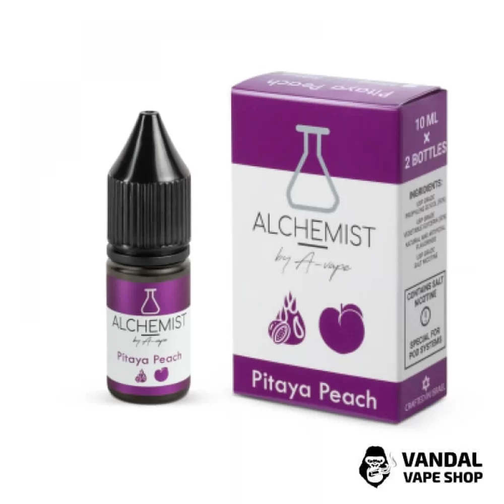 ЖИДКОСТЬ ALCHEMIST - Pitaya Peach 10 мл 35 мг НА СОЛЕВОМ НИКОТИНЕ СО ВКУСОМ драгонфрута и персика ЖИДКОСТЬ ALCHEMIST - Pitaya Peach 10 мл 35 мг НА СОЛЕВОМ НИКОТИНЕ СО ВКУСОМ драгонфрута и персика