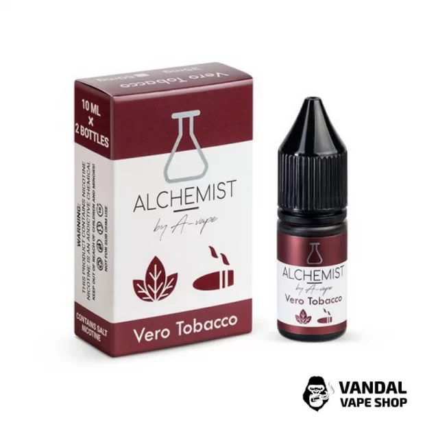 ЖИДКОСТЬ ALCHEMIST -  Vero Tobacco 10 мл 50 мг НА СОЛЕВОМ НИКОТИНЕ СО ВКУСОМ табака 