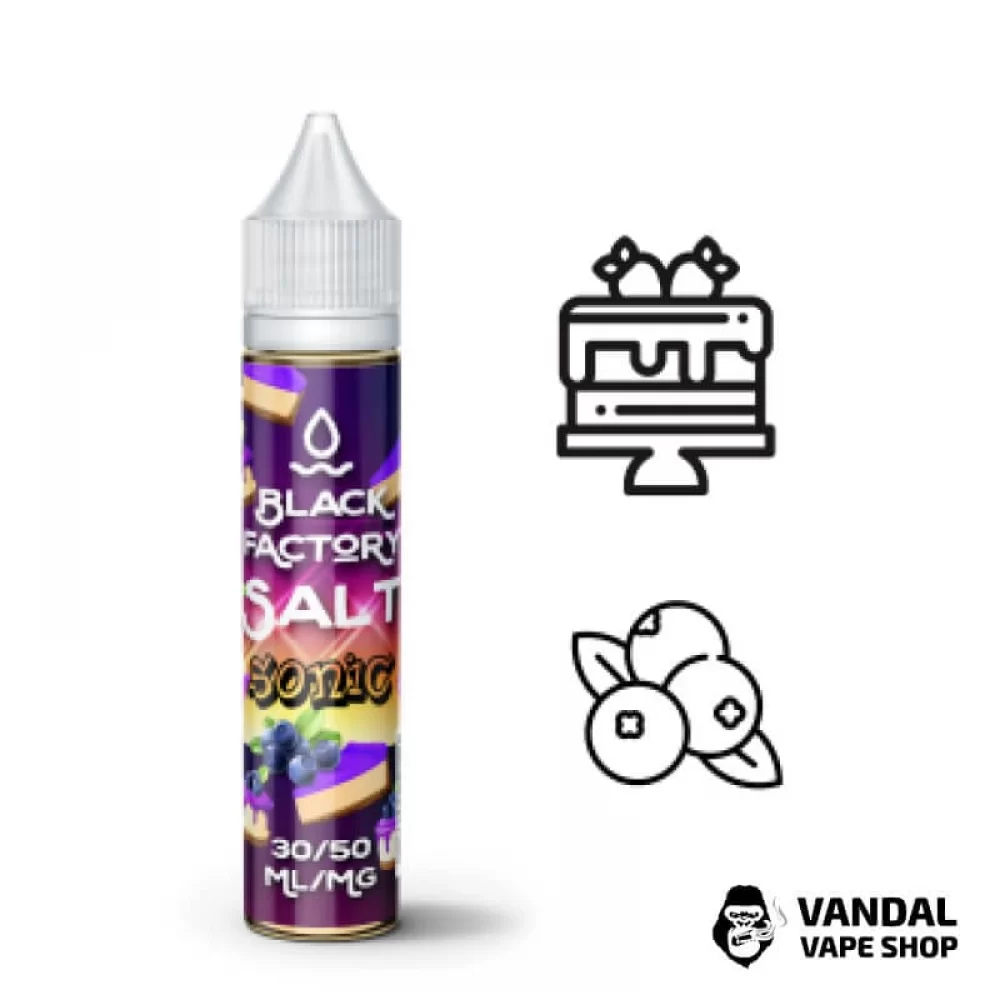 Black Factory Salt - Sonic 30 мл 50 мг Black Factory Salt - Sonic 30 мл 50 мг