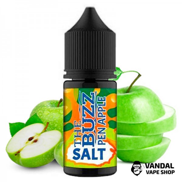 ЖИДКОСТЬ The Buzz Salt - 30 мл НА СОЛЕВОМ НИКОТИНЕ 50 мг со вкусом яблока