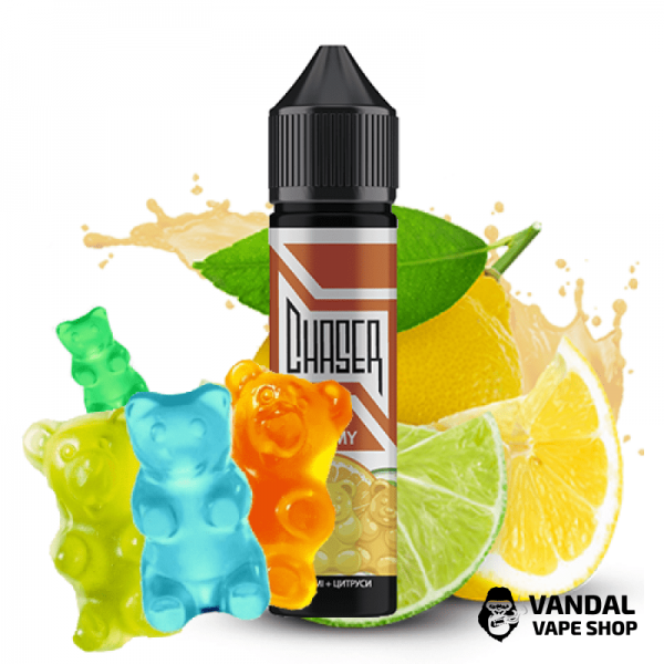 Жидкость Chaser Black Citrus Gummy 60 мл, 0 мг,  на органическом никотине, со вкусом цитрусовых желейных мишек