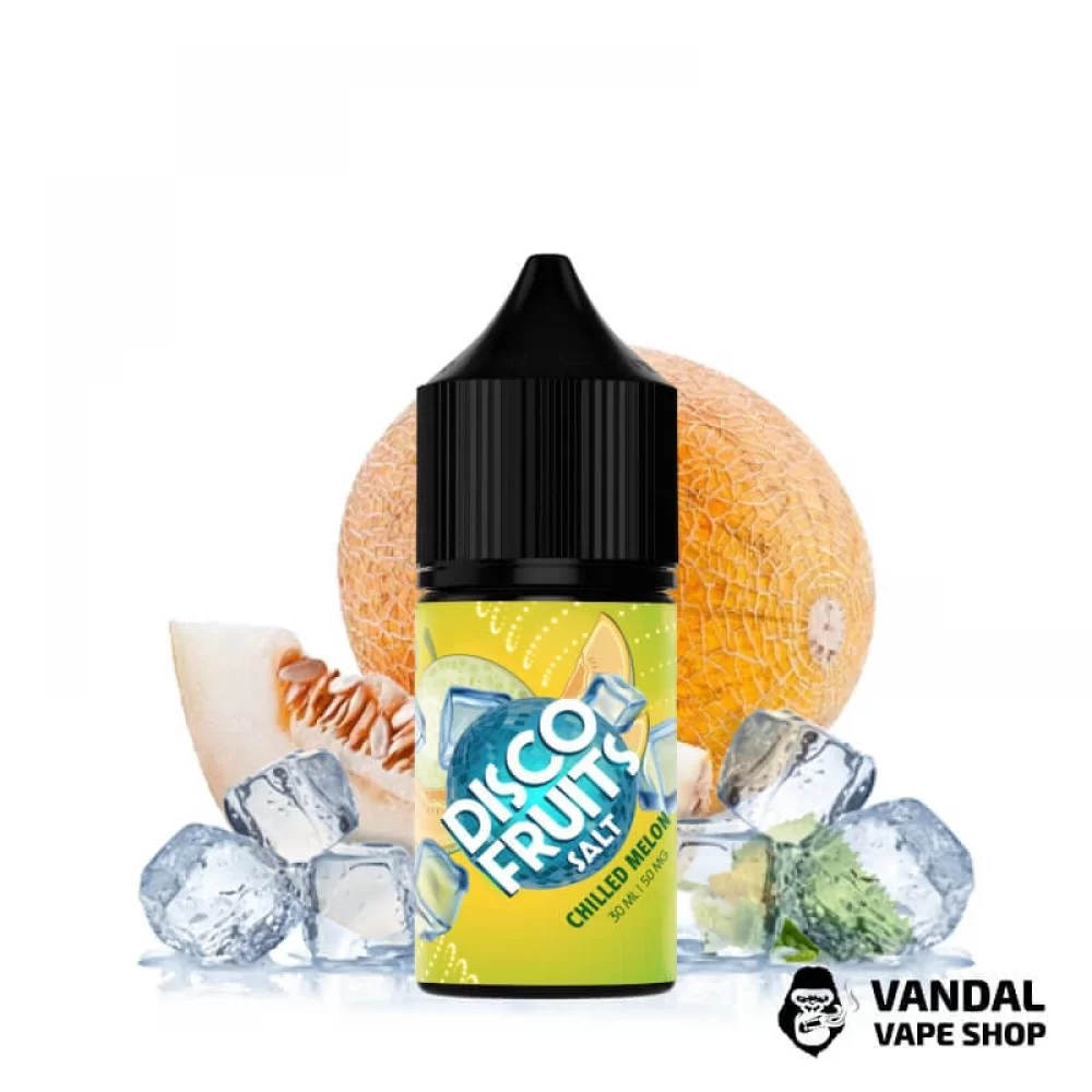 ЖИДКОСТЬ DISCO FRUITS - Chilled Melon 30 мл 35 мг НА СОЛЕВОМ НИКОТИНЕ СО ВКУСОМ холодной дыни ЖИДКОСТЬ DISCO FRUITS - Chilled Melon 30 мл 35 мг НА СОЛЕВОМ НИКОТИНЕ СО ВКУСОМ холодной дыни