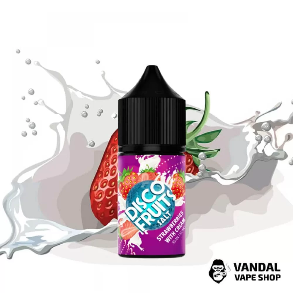 DISCO FRUITS - Strawberries Cream 30 мл 35 мг