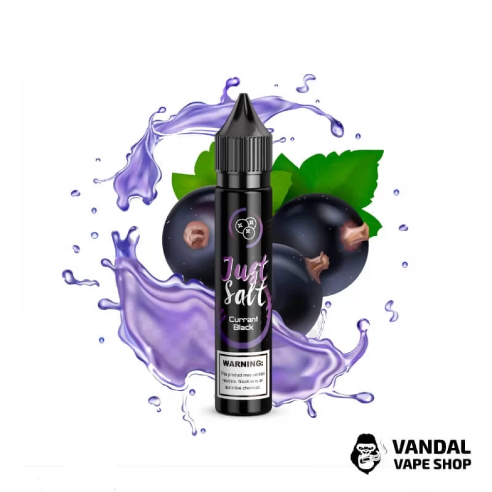 ЖИДКОСТЬ JUST SALT - Currant Black 30 мл 25 мг НА СОЛЕВОМ НИКОТИНЕ СО ВКУСОМ смородины