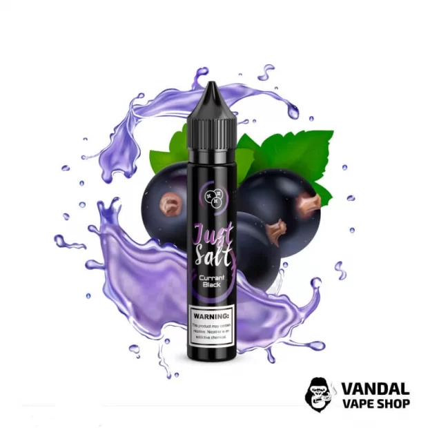 ЖИДКОСТЬ JUST SALT - Currant Black 30 мл 45 мг НА СОЛЕВОМ НИКОТИНЕ СО ВКУСОМ смородины