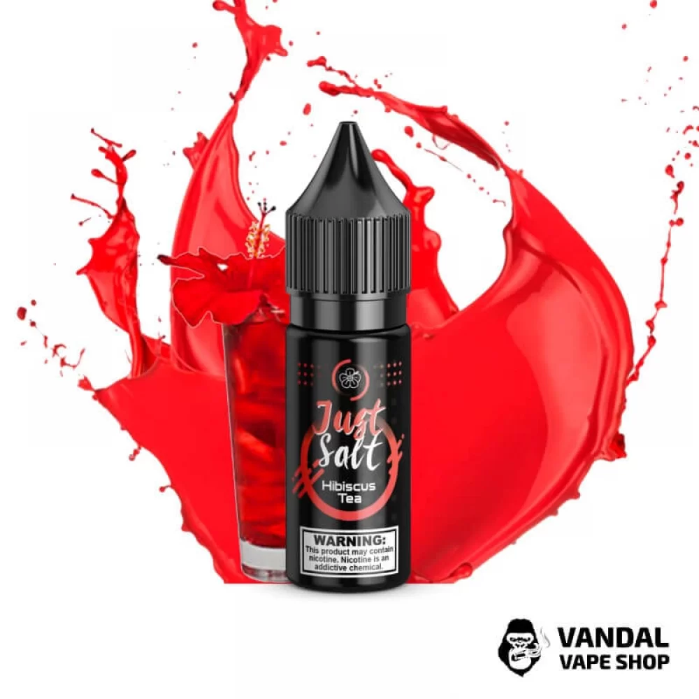ЖИДКОСТЬ JUST SALT - Hibiscus Tea 15 мл 25 мг НА СОЛЕВОМ НИКОТИНЕ СО ВКУСОМ чай каркаде