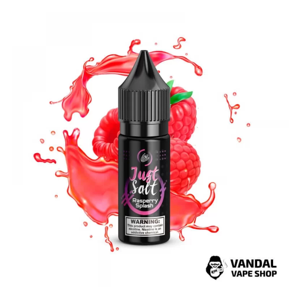 ЖИДКОСТЬ JUST SALT - Raspberry Splash 15 мл 25 мг НА СОЛЕВОМ НИКОТИНЕ СО ВКУСОМ малины ЖИДКОСТЬ JUST SALT - Raspberry Splash 15 мл 25 мг НА СОЛЕВОМ НИКОТИНЕ СО ВКУСОМ малины