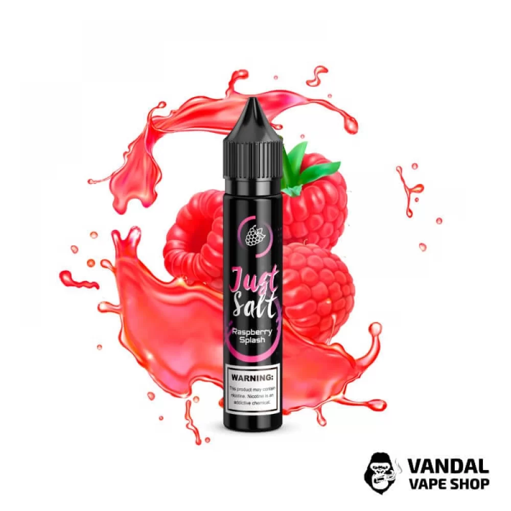 ЖИДКОСТЬ JUST SALT - Raspberry Splash 30 мл 25 мг НА СОЛЕВОМ НИКОТИНЕ СО ВКУСОМ малины ЖИДКОСТЬ JUST SALT - Raspberry Splash 30 мл 25 мг НА СОЛЕВОМ НИКОТИНЕ СО ВКУСОМ малины