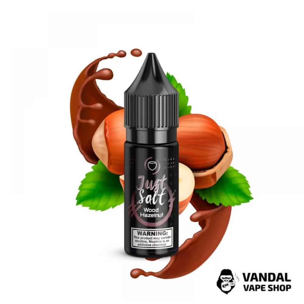 ЖИДКОСТЬ JUST SALT - Wood Hazelnut 15 мл 45 мг НА СОЛЕВОМ НИКОТИНЕ СО ВКУСОМ фундука ЖИДКОСТЬ JUST SALT - Wood Hazelnut 15 мл 45 мг НА СОЛЕВОМ НИКОТИНЕ СО ВКУСОМ фундука