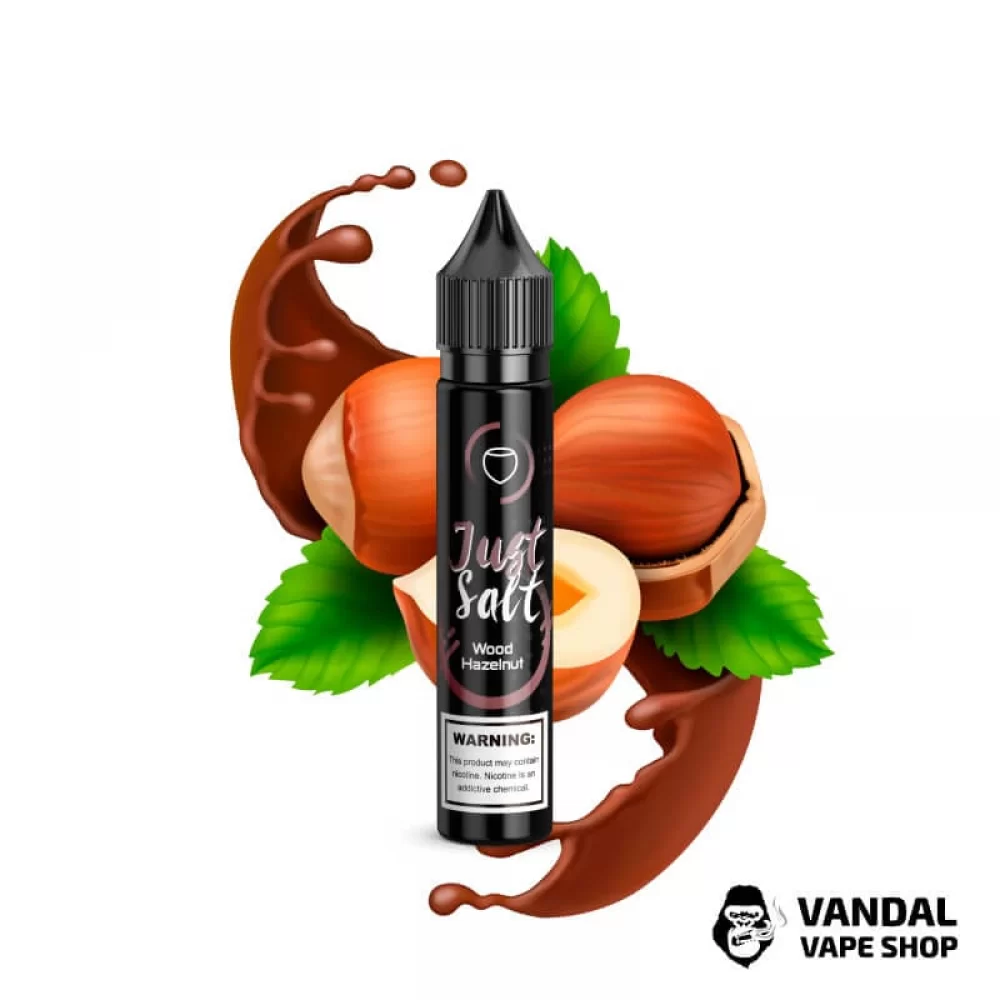 рідина JUST SALT - Wood Hazelnut 30 мл 25 мг на сольовому нікотині зі смаком фундука